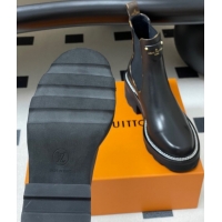 Good Quality Louis Vuitton LV Beaubourg Ankle Boots in Black Leather 2025 LV082907 0829121