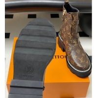 Best Price Louis Vuitton LV Beaubourg Ankle Boots 4cm in Monogram Canvas 1ACH3A 0829126