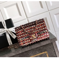 Well Crafted Chanel Sequins Flap Handbag AS4561 Red 2025