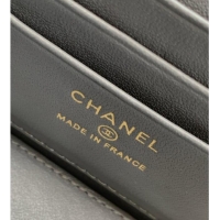 Big Discount Chanel Grained Calfskin Vanity Case with Top Handle Bag AP4799 Grey 2025