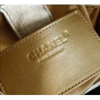 Shop Discount Chanel Grained Calfskin 25 Medium Backpack Bag AS5600 Champagne Gold 2025