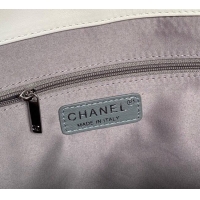 Top Design Chanel Printed Leather Vintage Airport Shopping Bag A9901 White/Red 2025