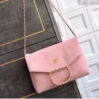 New Arrivals Chanel Quilted Suede Large Flap Handbag CH101001 Pink 2025