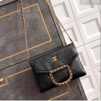 Best Price Chanel Quilted Leather Medium Flap Handbag CH101001 Black 2025