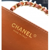 Buy Classic Chanel Quilted Leather Medium Flap Handbag CH101001 Caramel Brown 2025