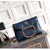New Design Chanel Quilted Leather Small Flap Handbag CH101001 Midnight Blue 2025
