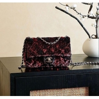 Modern Classic Chanel Quilted Gradient Sequins Flap Bag AS4561 Red/Black 2025