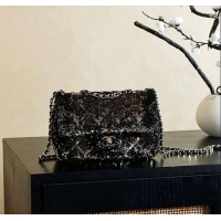 Classic Wholesale Chanel Quilted Gradient Sequins Flap Bag AS4561 Gold/Black 2025