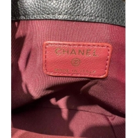 Original Cheap Chanel Grained Shiny Calfskin Clutch with Chain AP4775 Black 2025