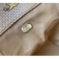 Sumptuous Cheap Chanel Straw Maxi Shopping Tote Bag AS5463 Beige 2025