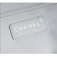 Market Sells Chanel Raffia Straw and Calfskin Large Shopping Bag AS5951 White 2025