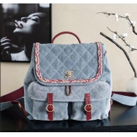Market Sells Chanel Denim Backpack Bag CH101005 Blue 2025