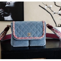 Inexpensive Chanel Denim Flap Bag CH101005 Blue 2025
