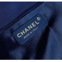 New Cheap Chanel Denim Flap Bag CH101005 Navy Blue 2025