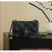 Best Price Chanel Denim Classic Mini Flap Handbag A69900 Black 2025
