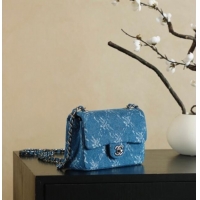 Inexpensive Chanel Denim Classic Mini Flap Handbag A69900 Blue 2025
