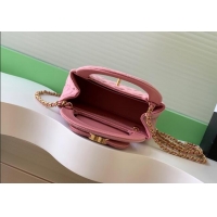 Top Quality Chanel Velvet Mini Kelly Shopping Bag AS4416 Light Pink 2025