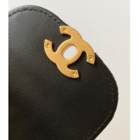 Modern Classic Chanel Velvet Mini Kelly Shopping Bag AS4416 Black 2025