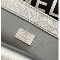 Chic Discount Chanel Grained Calfskin Square Mini Flap Bag with CC Chain AS5758 Silver 2025