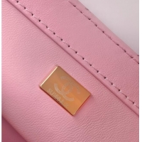 New Product Chanel Shiny Lambskin Mini Flap Bag with CC Chain AS5759 Pink 2025