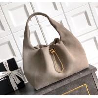 Inexpensive Chanel Quilted Soft Suede Hobo Bag CH101101 Grey 2025