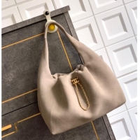 Inexpensive Chanel Quilted Soft Suede Hobo Bag CH101101 Grey 2025