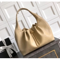 Low Cost Chanel Quilted Soft Leather Hobo Bag CH101101 Apricot 2025