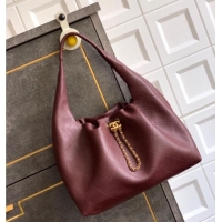 Well Crafted Chanel Quilted Soft Leather Hobo Bag CH101101 Burgundy 2025