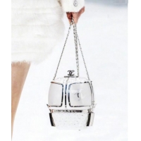 Grade Quality Chanel Snow Evening Bag with Strass AS1200 White 2025