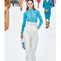 Top Design Chanel Snow Evening Bag with Strass AS1200 Blue 2025