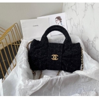 Low Cost Chanel Tweed Mini Bow Bag AS5849 Black 2025