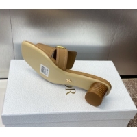 Durable Dior 30 Montaigne Heel Slides Sandal 4.5cm in Calfskin Leather Brown DR082205 0822094