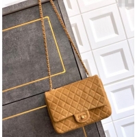 Buy New Cheap Chanel Suede Flap Bag CH101103 Brown 2025