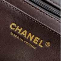 Best Quality Chanel Velvet Classic Mini Flap Handbag A69900 Dark Brown 2025