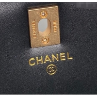 Buy Cheap Chanel Grained Shiny Calfskin Clutch with chain and Top Handle AP4798 Black 2025