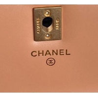 Buy Classic Chanel Grained Shiny Calfskin Clutch with chain and Top Handle AP4798 Brown 2025