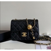 Super Quality New Style Chanel Lambskin Mini Flap Bag with Metal Ball AS1786 Black 2025