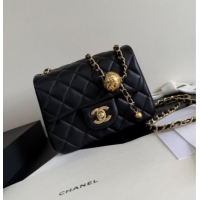 Super Quality New Style Chanel Lambskin Mini Flap Bag with Metal Ball AS1786 Black 2025