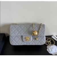Good Taste Chanel Lambskin Small Flap Bag with Metal Ball AS1787 Grey 2025 New Style