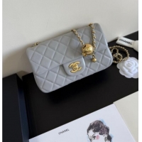 Good Taste Chanel Lambskin Small Flap Bag with Metal Ball AS1787 Grey 2025 New Style