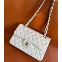 Grade Quality Chanel Caviar-Grained Calfskin Leather Classic Small Flap Bag A01117 White/Gold 2025