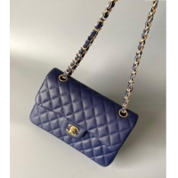 Top Quality Chanel Caviar-Grained Calfskin Leather Classic Small Flap Bag A01117 Blue 2025