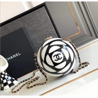 Buy Specials Chanel Sphere Minaudiere Evening Bag CH0704 Black/White 2025