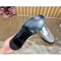 Purchase Saint Laurent Le Loafers Mules in Eel Embossed Leather Silver 0825102