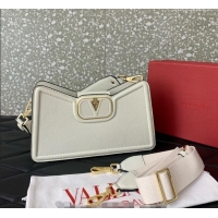 Most Popular Valentino VLogo Signature Shoulder bag in Soft Grained Calfskin 0119 White 2024