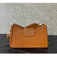 Promotional Valentino VLogo Signature Shoulder bag in Soft Grained Calfskin 0119 Golden Brown 2024