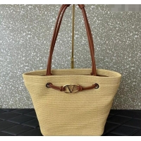 Well Crafted Valentino Escape Large Raffia Straw Shopping bag 0990L Beige 2024