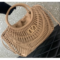 Well Crafted Valentino AllKnots Woven Leather Shopper Tote bag 0997 Beige 2024