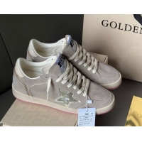 Grade Quality Golden Goose Women's Ball Star in grey suede with silver star 0902094
