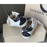 Good Quality Golden Goose Women's Super-Star with gold star and black glitter heel tab 0902097